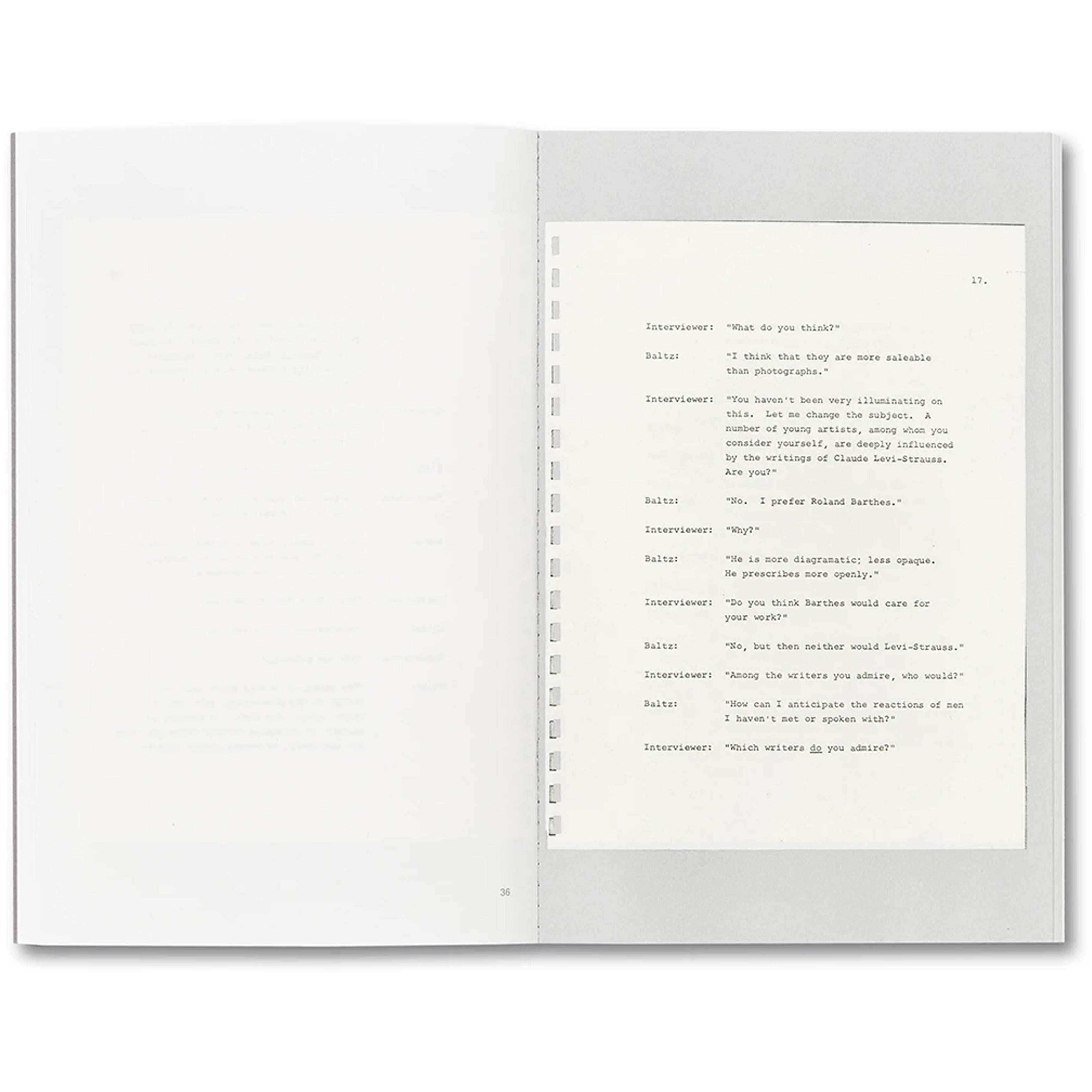 Lewis Baltz Interview Book - Softcover Edition | Photography Art & Documentary Insights | Perfect for Artists, Photographers & Collectors