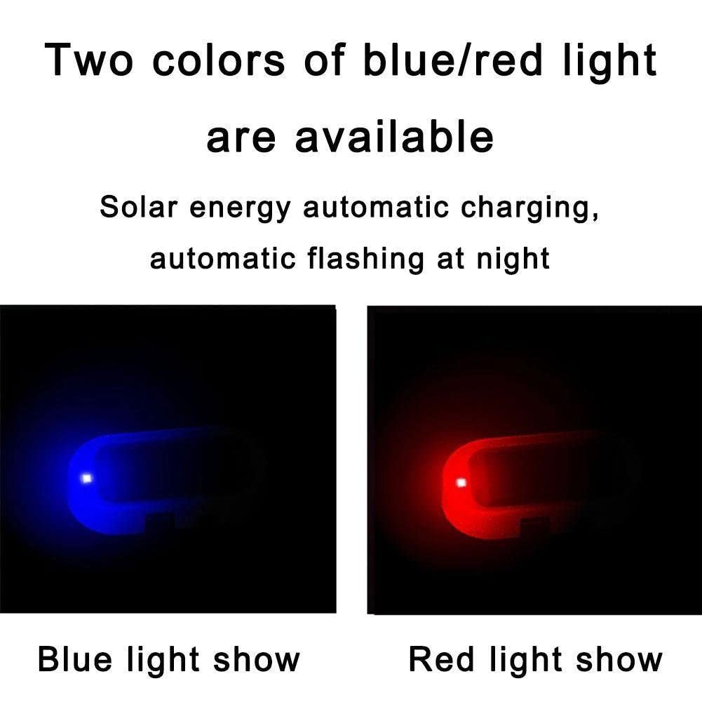 Solar Car Alarm LED Light - Solar Powered Anti-Theft Warning Light with Flashing Security LED & USB Port for Vehicle Protection | Perfect for Parking Security, Nighttime Deterrent, and Theft Prevention in Cars, Trucks, and SUVs