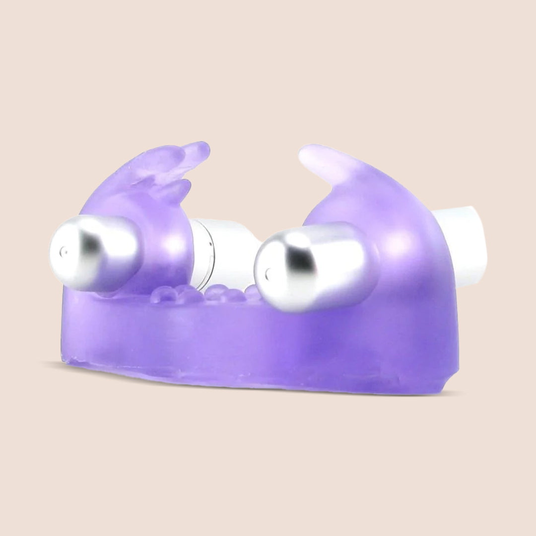 CalExotics Wireless Rockin' Rabbit® Dual Bullet Vibrating Cock Ring - Rechargeable Silicone Penis Ring for Couples, Enhances Pleasure During Sex - Perfect for Foreplay, Spicing Up Relationships & Intimate Moments