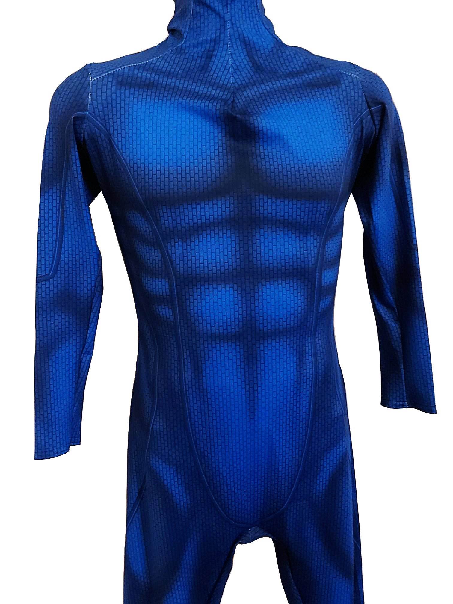 Blue Undersuit Costume Bodysuit - Full Body Spandex Suit for Cosplay, Halloween & Superhero Costumes - Perfect for Comic-Con, Themed Parties & Role-Playing