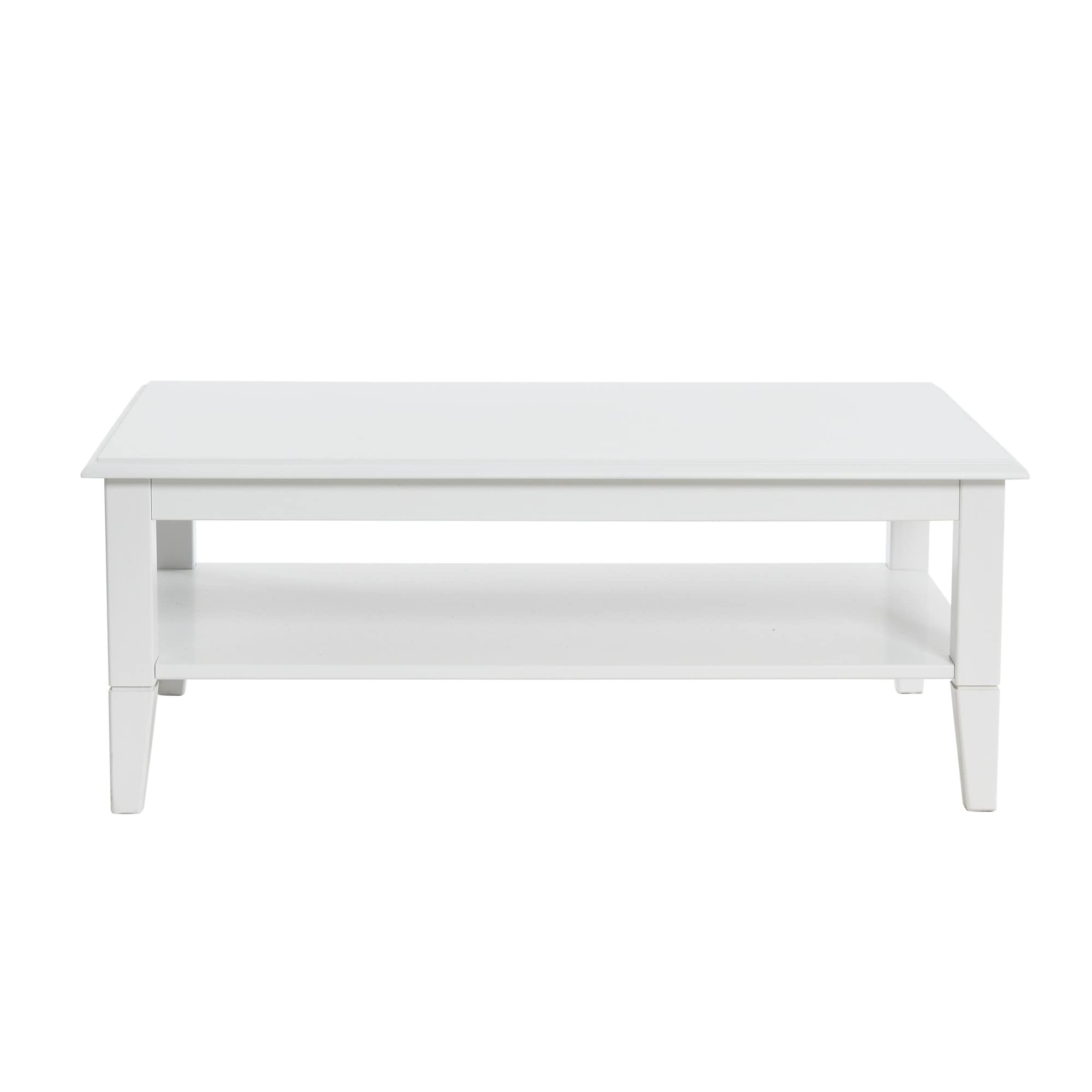 Creative Co-Op Pleasantville Solid Wood Coffee Table - Rustic Farmhouse Style Living Room Center Table for Home Decor