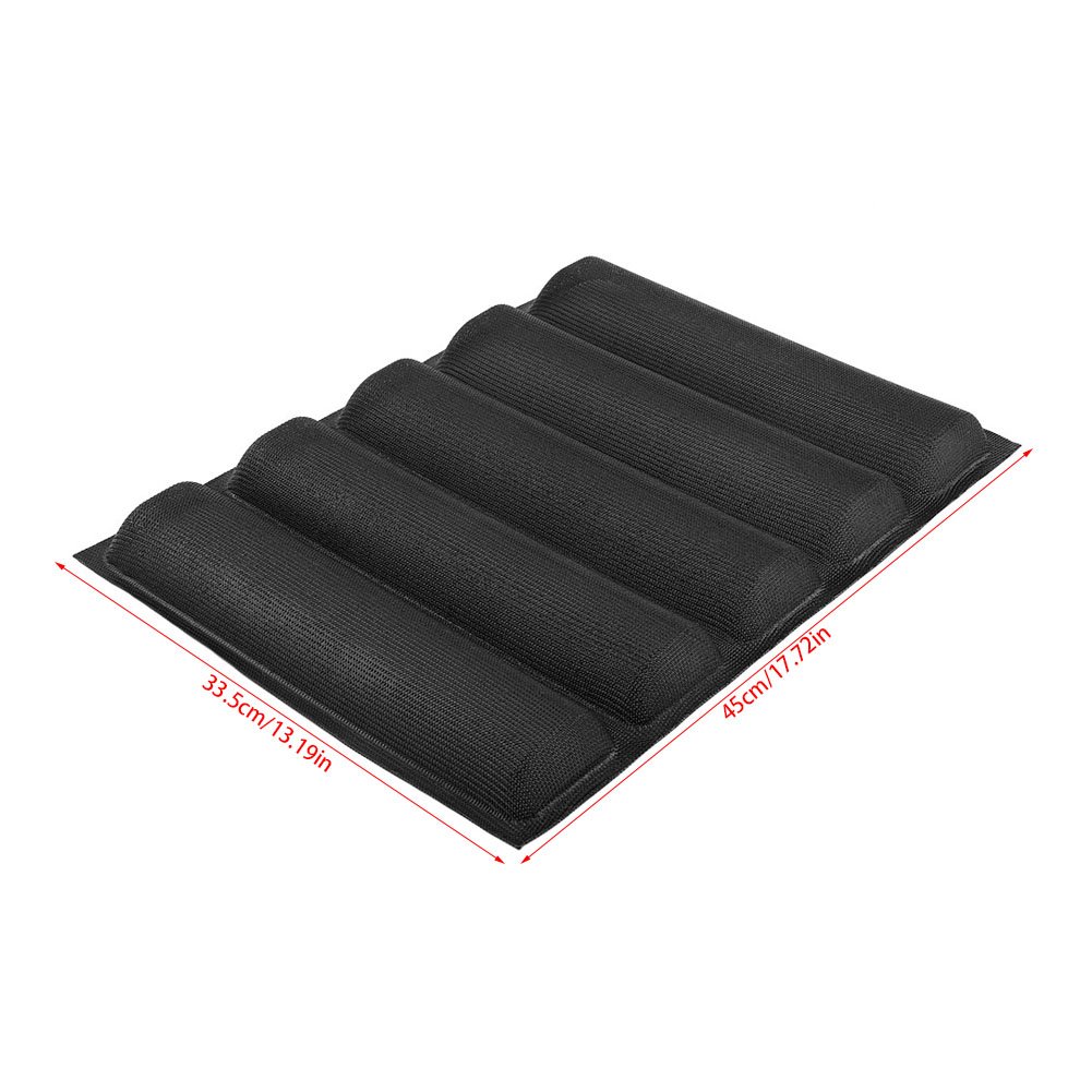 Yosoo French Bread Silicone Baking Pan - Reusable Up to 3000 Times, Non-Stick Subway Bread Tray for Frozen Dough & Whole Wheat Bread - Perfect for Home Baking, Restaurant Use, and Meal Prep