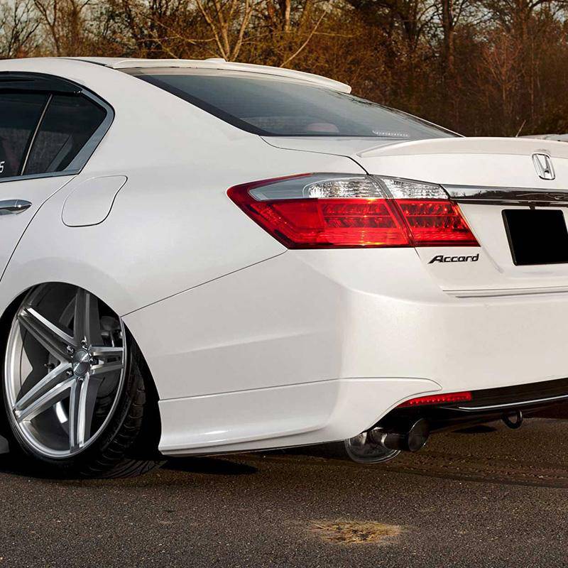 HFP Style Rear Bumper Lip Spoiler for 2013-2015 Honda Accord Sedan - 2 Piece Set - Enhance Your Car's Sporty Look for Street Racing & Car Shows