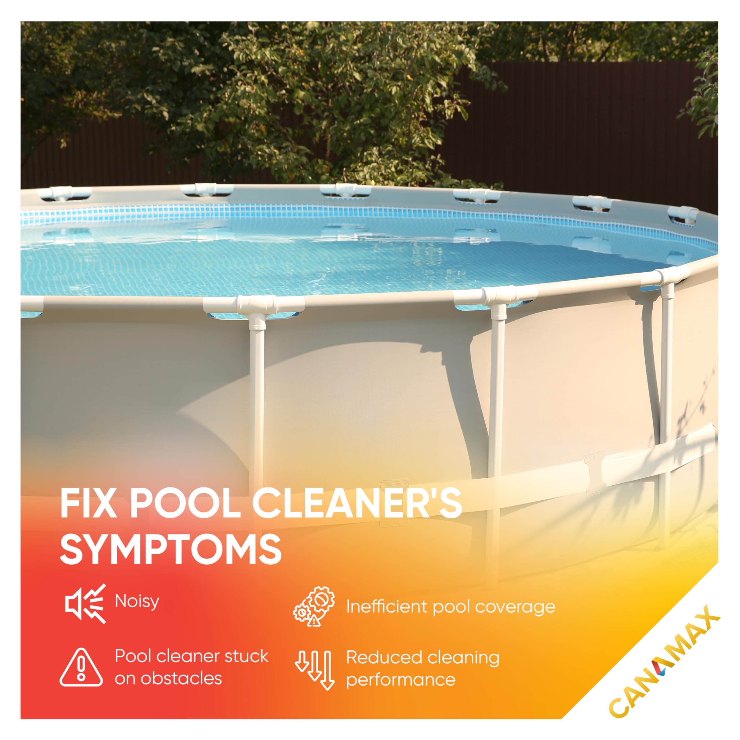 Canamax Premium 896584000-143 Pool Cleaner Front Tire with Hump - Replacement for Haywood Poolvergnuegen & Hayward Phoenix Pool Cleaners (2-Pack) - Perfect for In-Ground Pool Maintenance & Cleaning