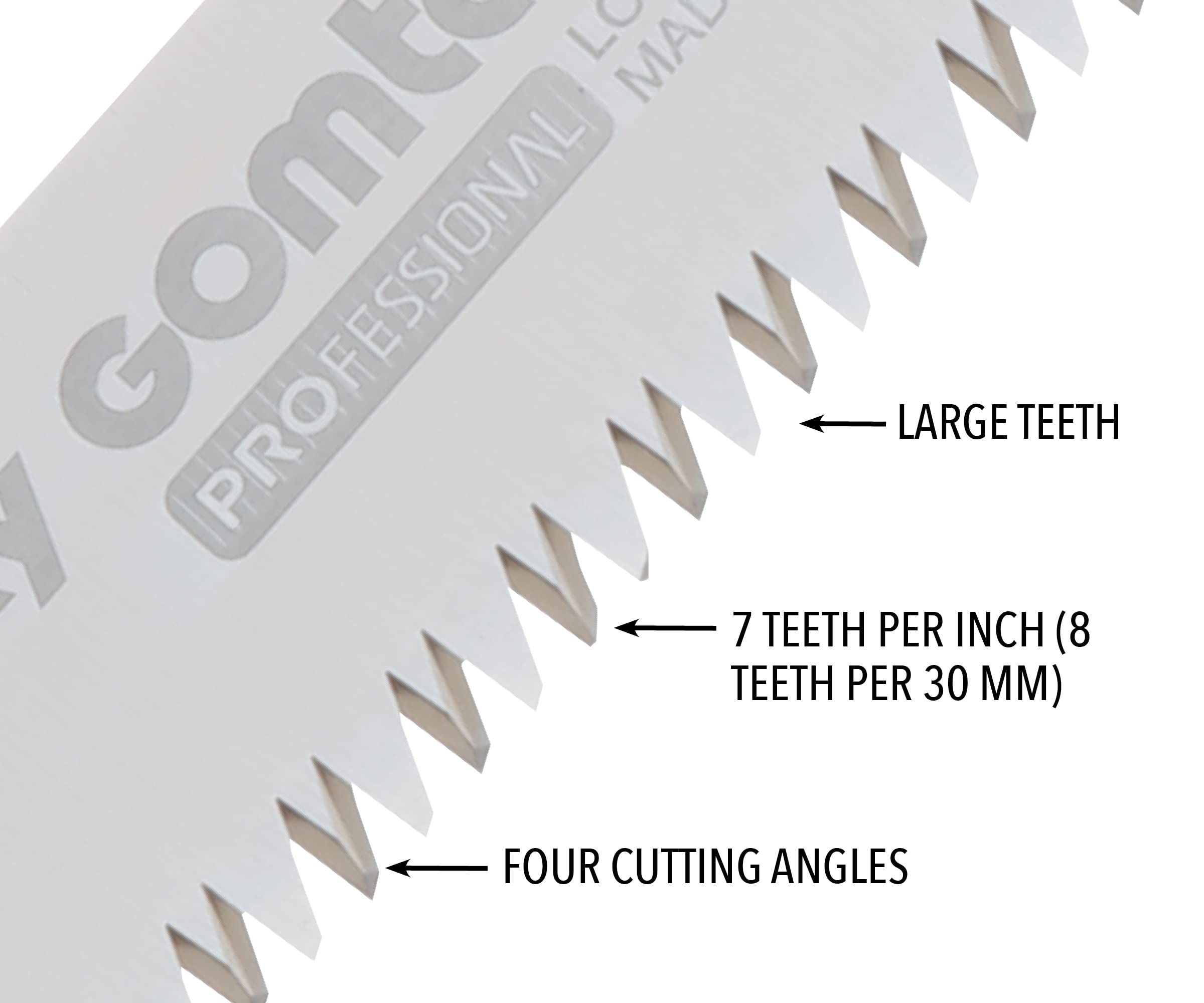 GOMTARO 300mm Professional Hand Saw with Large Teeth - High Carbon Steel Blade for Woodworking, Carpentry & DIY Projects (Model 102-30)