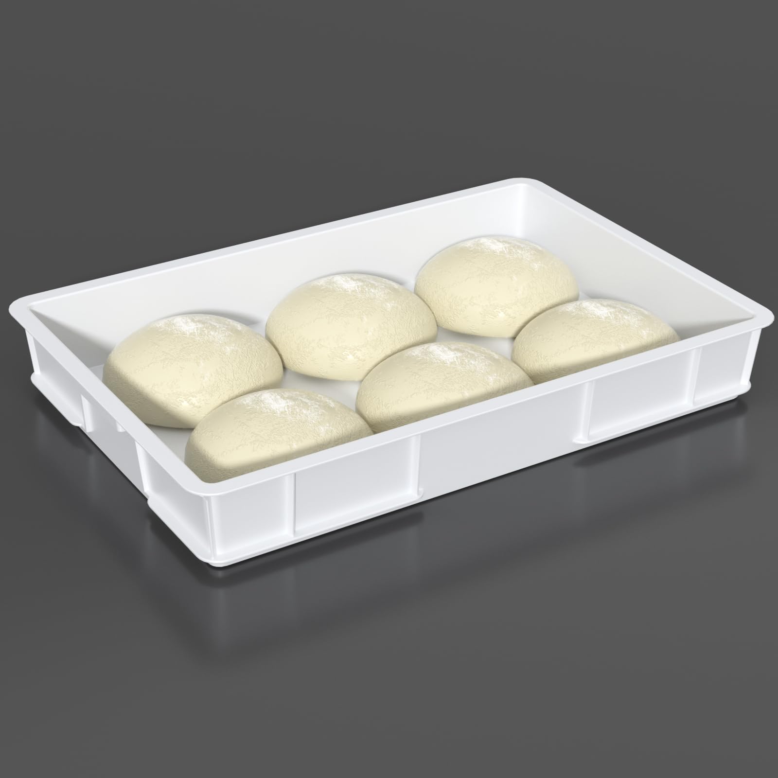 Commercial Stackable Pizza Dough Proofing Box - Large Dough Proofing Container Trays (Pack of 4) for Bakeries, Pizzerias & Home Baking | Perfect for Bulk Dough Rising & Storage