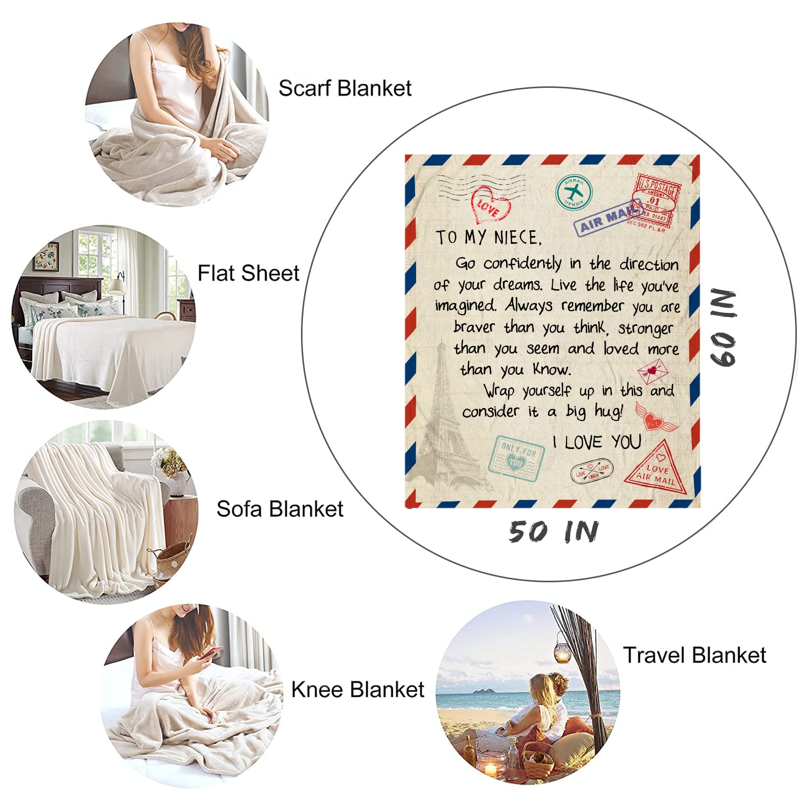 Soft & Cozy Niece Gift Blanket 60