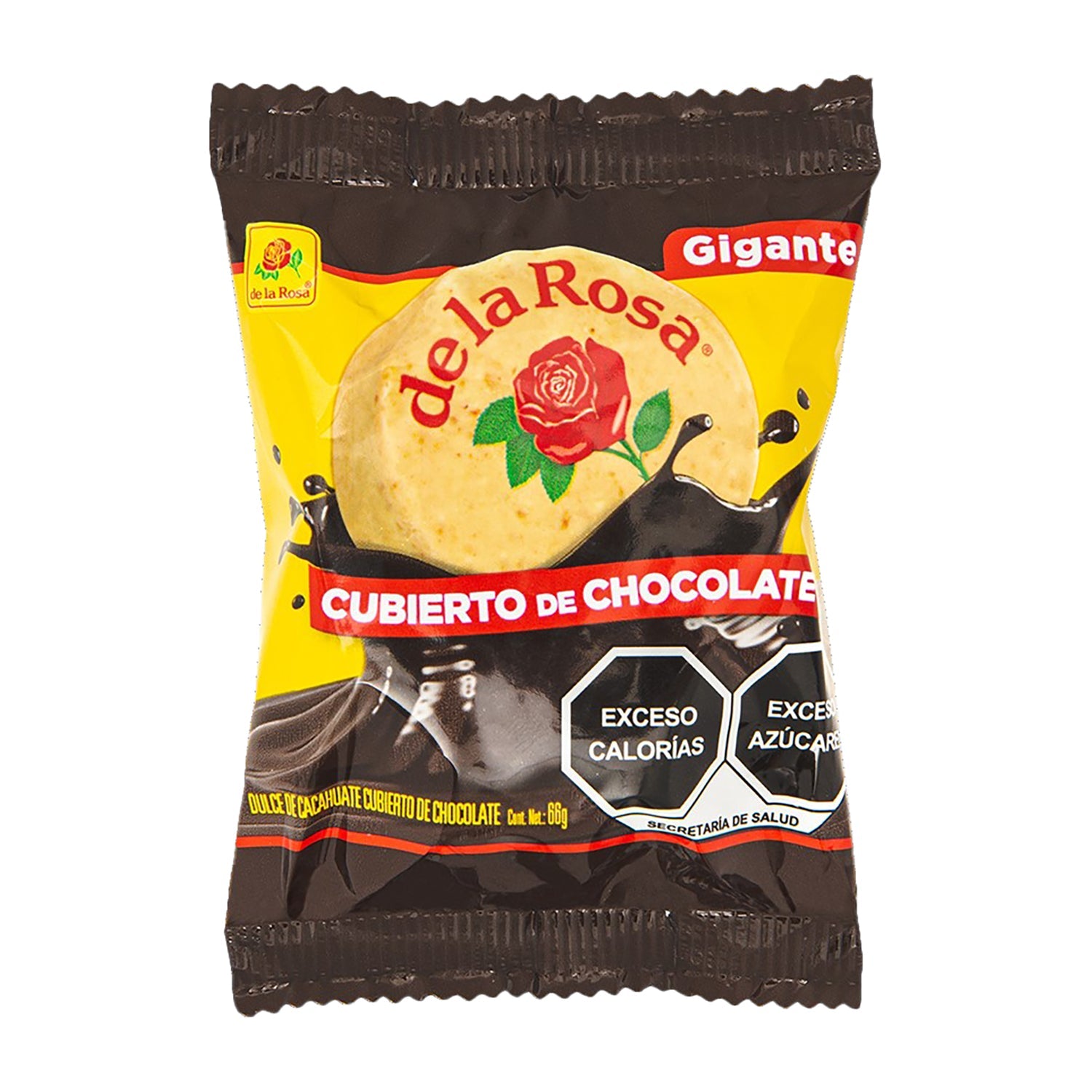 De La Rosa Giant Chocolate Covered Mazapan Peanut Candy | 12 Count Box | Perfect for Parties, Gifts & Mexican Dessert Lovers