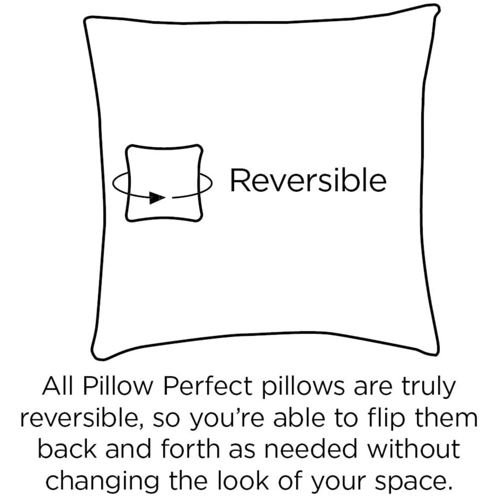 Pillow Perfect 20x20 Inch Blue Abstract Square Corner Seat Cushions - 2 Pack for Outdoor & Indoor Use - Perfect for Patio Furniture, Window Seats, and Reading Nooks