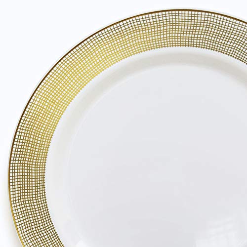 A7. Linen in White & Gold