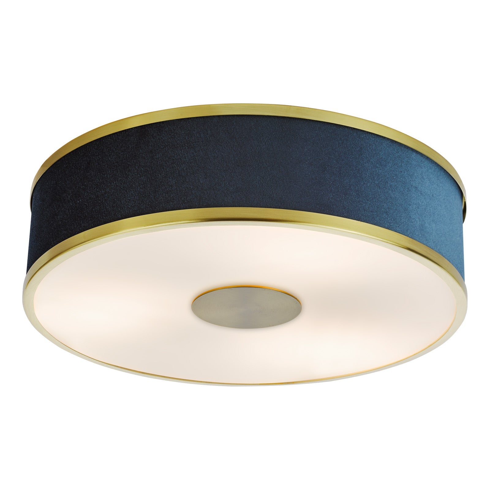 Brushed Brass & Blue