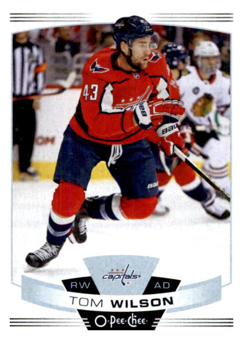 2019-20 O-Pee-Chee #105 Tom Wilson Washington Capitals Hockey Card - NHL Collectible, Trading Card for Sports Memorabilia Fans - Perfect for Display, Trading, and Investment