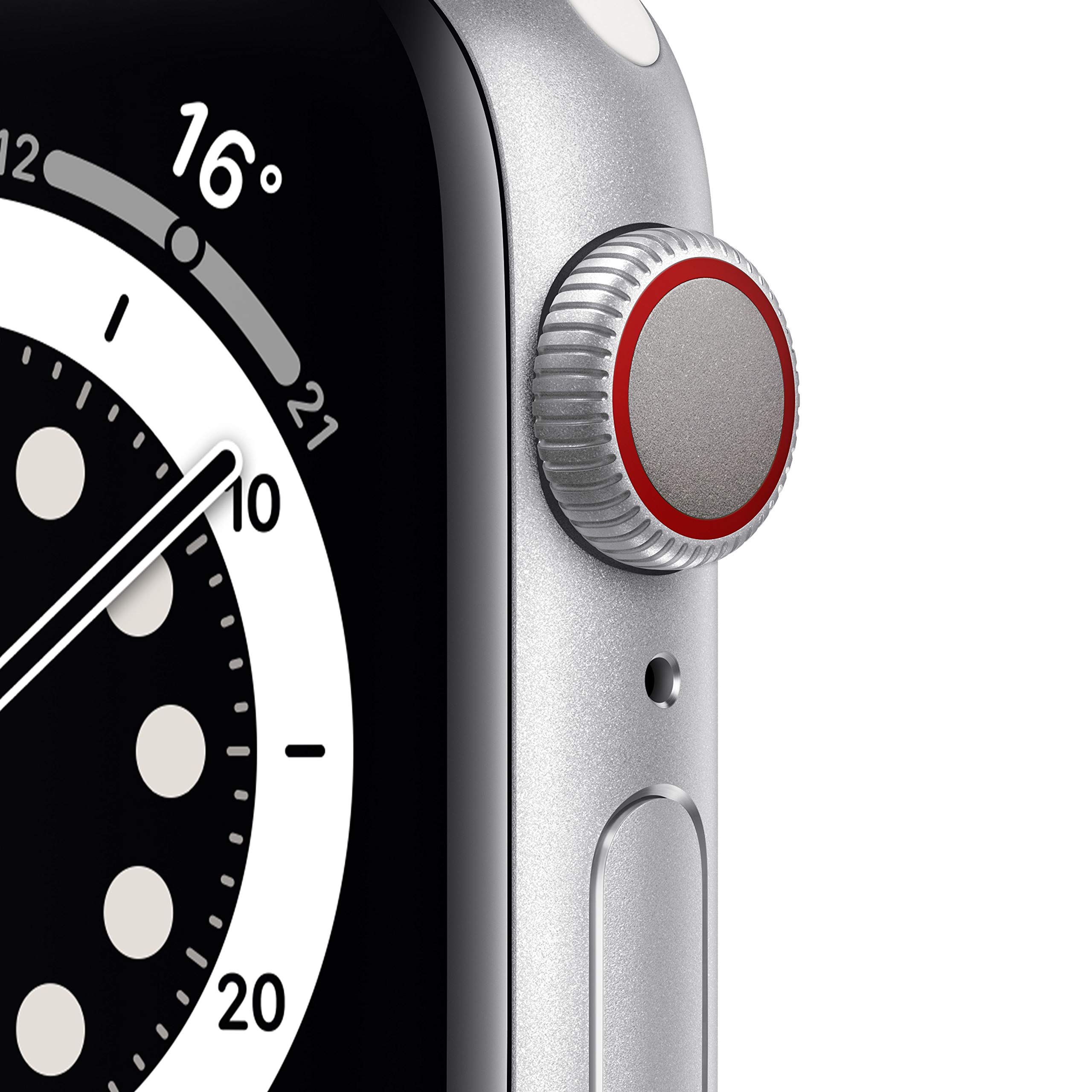 Apple Watch Series 6 (GPS + Cellular, 40mm) - Silver Aluminum Case with White Sport Band (Renewed) | Smart Watch for Fitness Tracking, Heart Rate Monitoring & Phone Calls | Perfect for Running, Swimming & Daily Wear