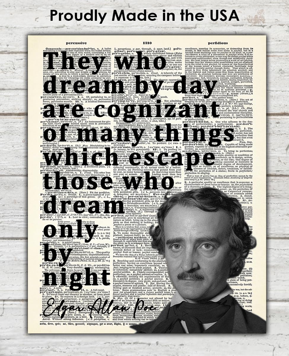 Edgar Allan Poe Motivational Wall Art 