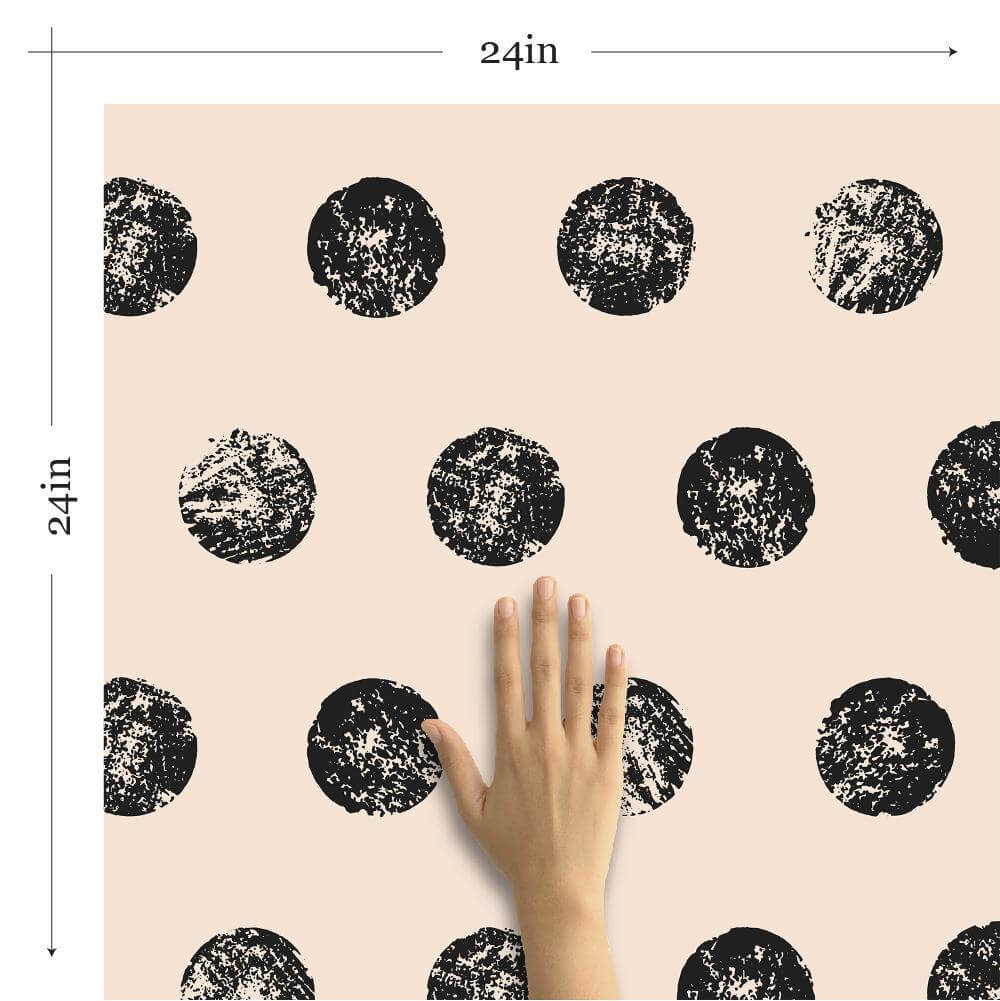 Beige Geometric Peel and Stick Removable Wallpaper for Teens - Self-Adhesive Decorative Wall Covering for Bedrooms, Dorm Rooms & Home Decor