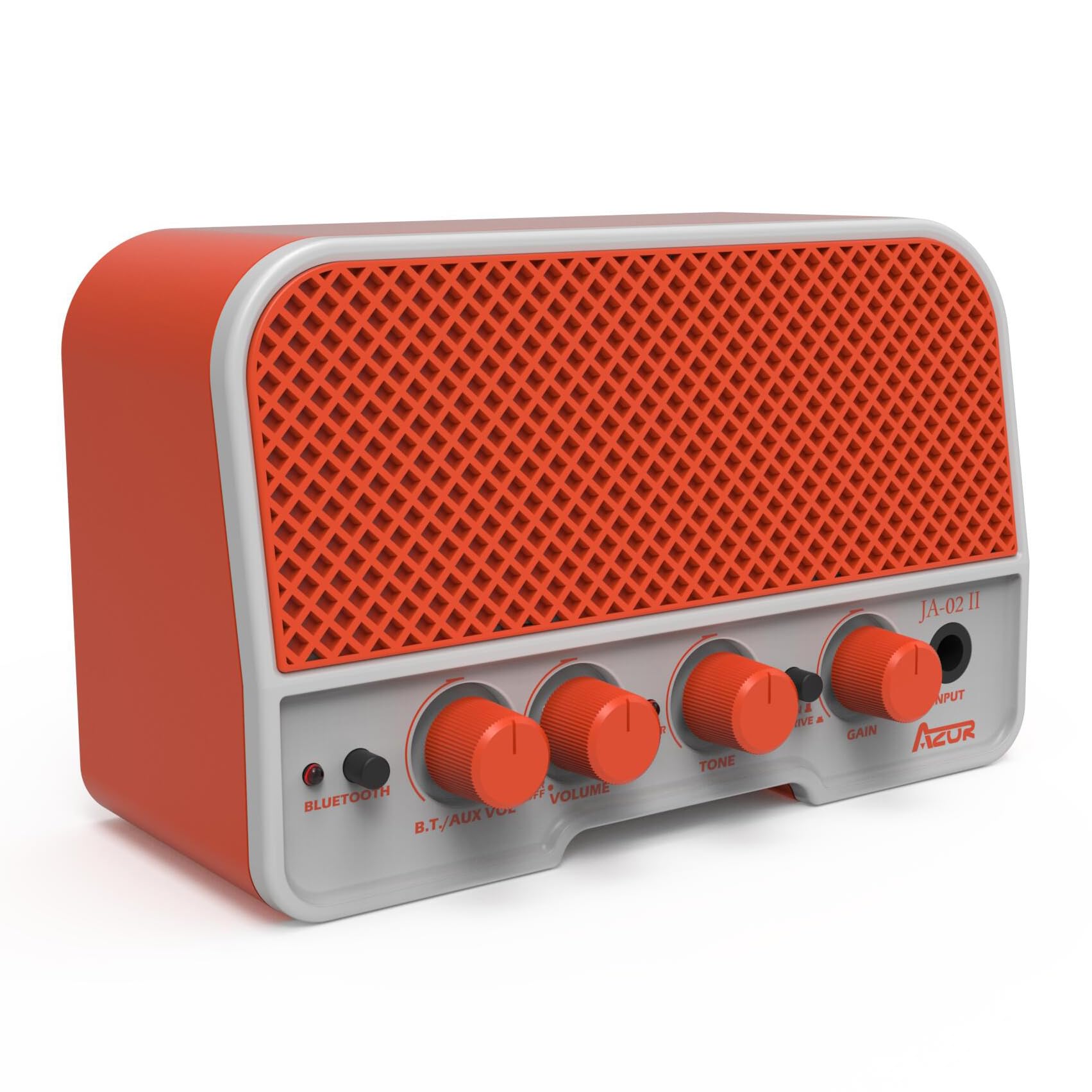 AZOR Mini 5W Portable Electric Guitar Amplifier - Wireless Small Guitar Amp with Clean & Overdrive Effects, Headphone Output | Perfect for Home Practice, Travel & Street Performances