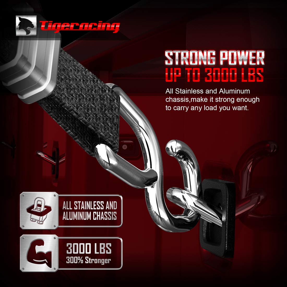 Retractable Truck Bed Tie Down Anchors - Heavy Duty 3000 LBS Capacity D-Ring All Metal Side Wall Mount (6 Pack) - Perfect for Securing Cargo in Pickup Trucks & Trailers