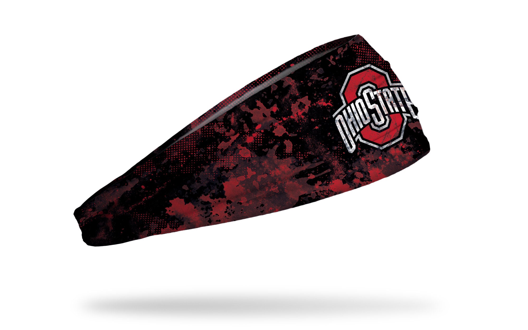 Ohio State Buckeyes Grunge Black Big Bang Lite Headband - Stylish and Comfortable for Game Day, Sports Events, and Casual Wear