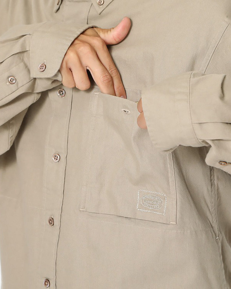 Organic Cotton Poplin Button Down Shirt for Men & Women - Soft Breathable Casual & Office Wear - Perfect for Business, Travel & Everyday Comfort
