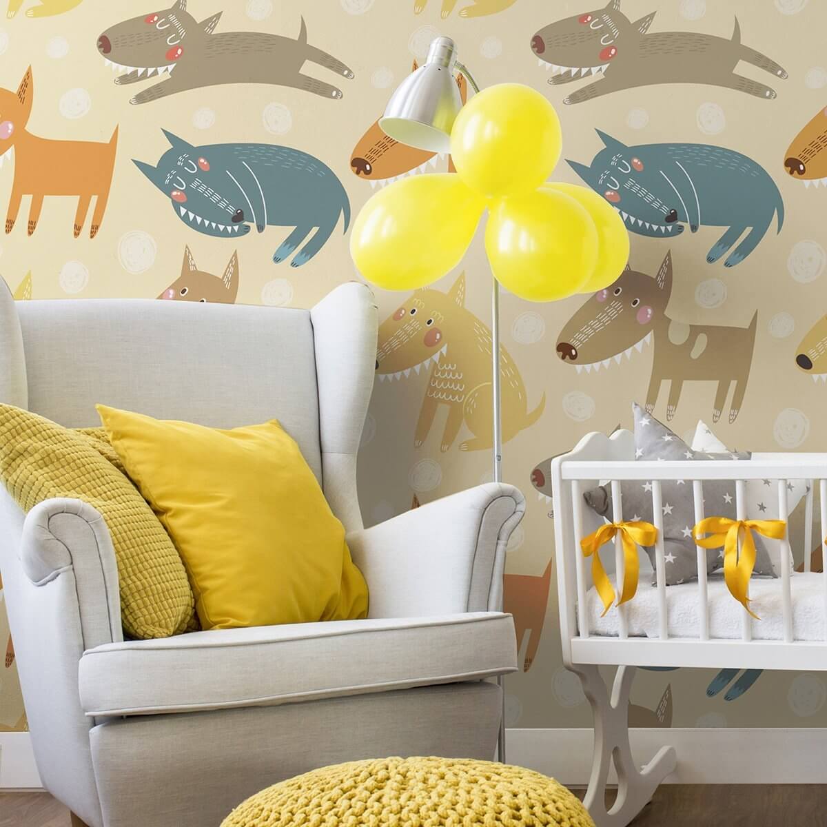Brown and Tan Animal Print Baby Peel and Stick Removable Wallpaper - Self-Adhesive Nursery Decor for Kids Room, Bedroom, Playroom & Dorm - Easy to Install & Remove (4100)