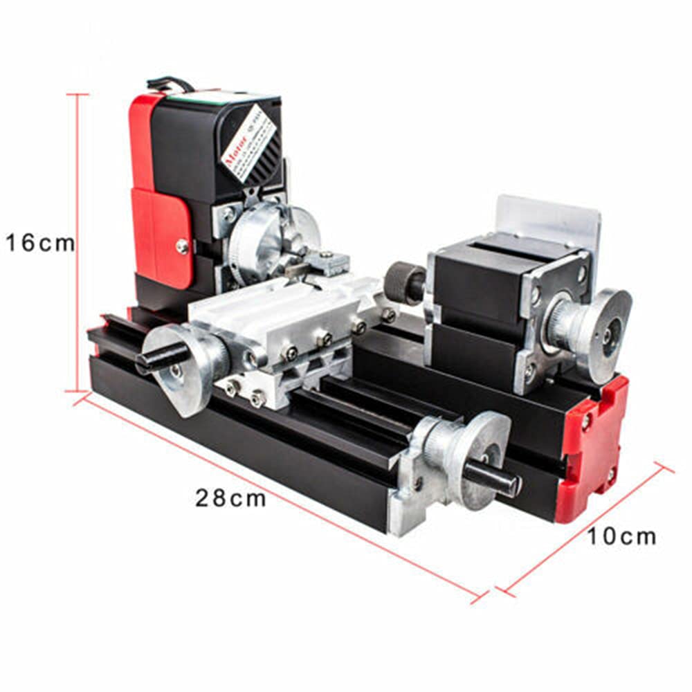 Mini Metal Lathe Machine 12V DC - High Speed 20000 RPM for DIY Woodworking & Metalworking | Perfect for Hobbyists, Craftsmen & Small Workshops
