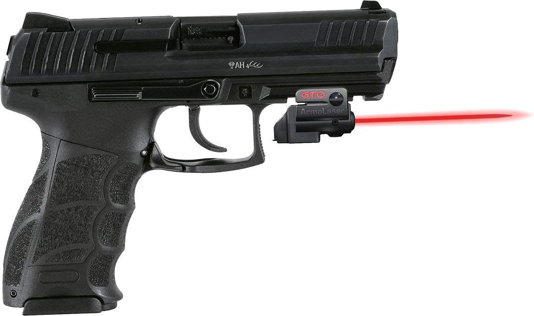 ArmaLaser GTO & FLX17 Red Laser Sight Switch for HK P30 & P30L Pistols - Tactical Laser for Precision Shooting & Home Defense