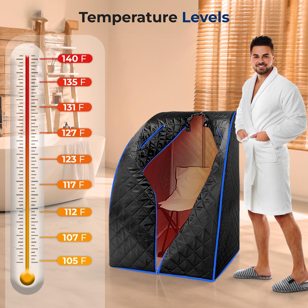 Portable Home Sauna Tent for Detox & Relaxation - Personal Steam Sauna Kit with Chair for Weight Loss & Pain Relief - Perfect for Home Spa, Yoga, and Wellness Therapy