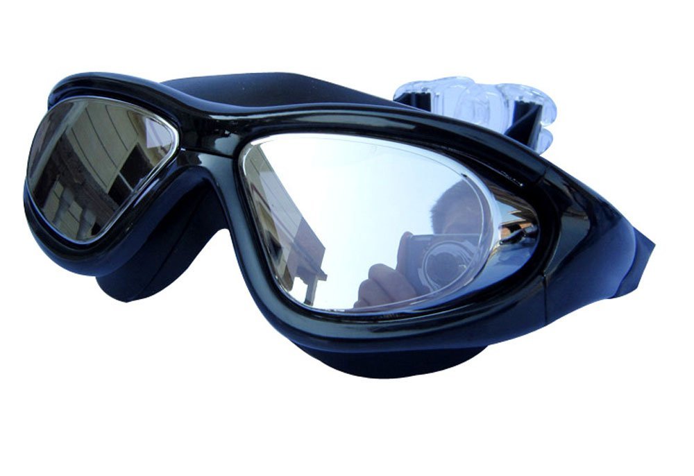 Qishi Oversized Anti-Fog No-Pressure Swimming Goggles for Adults - Comfortable Leak-Proof Swim Glasses for Pool, Beach & Professional Training