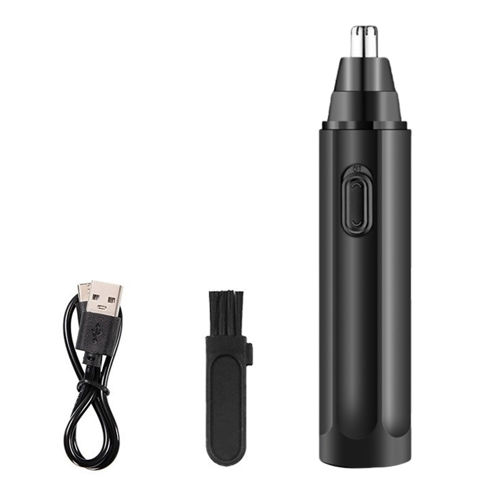 Rechargeable Electric Nose Hair Trimmer & Eyebrow Shaver - Portable Grooming Kit for Men, Painless Hair Removal for Travel, Gym, and Outdoor Activities