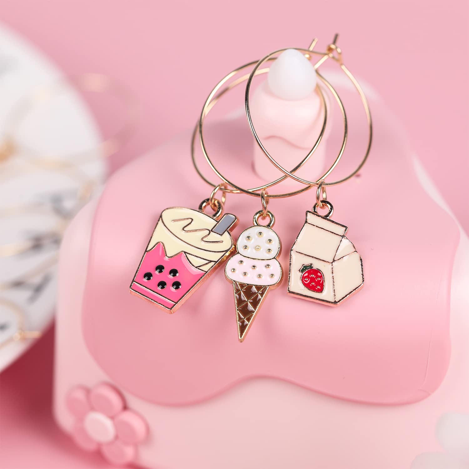 Funny Baby Shower Wine Glass Charms Set of 18 - Stemware Drink Markers & Party Decorations for Weddings, Bridal Showers & Celebrations - Unique Wine Glass Identifiers for Guests