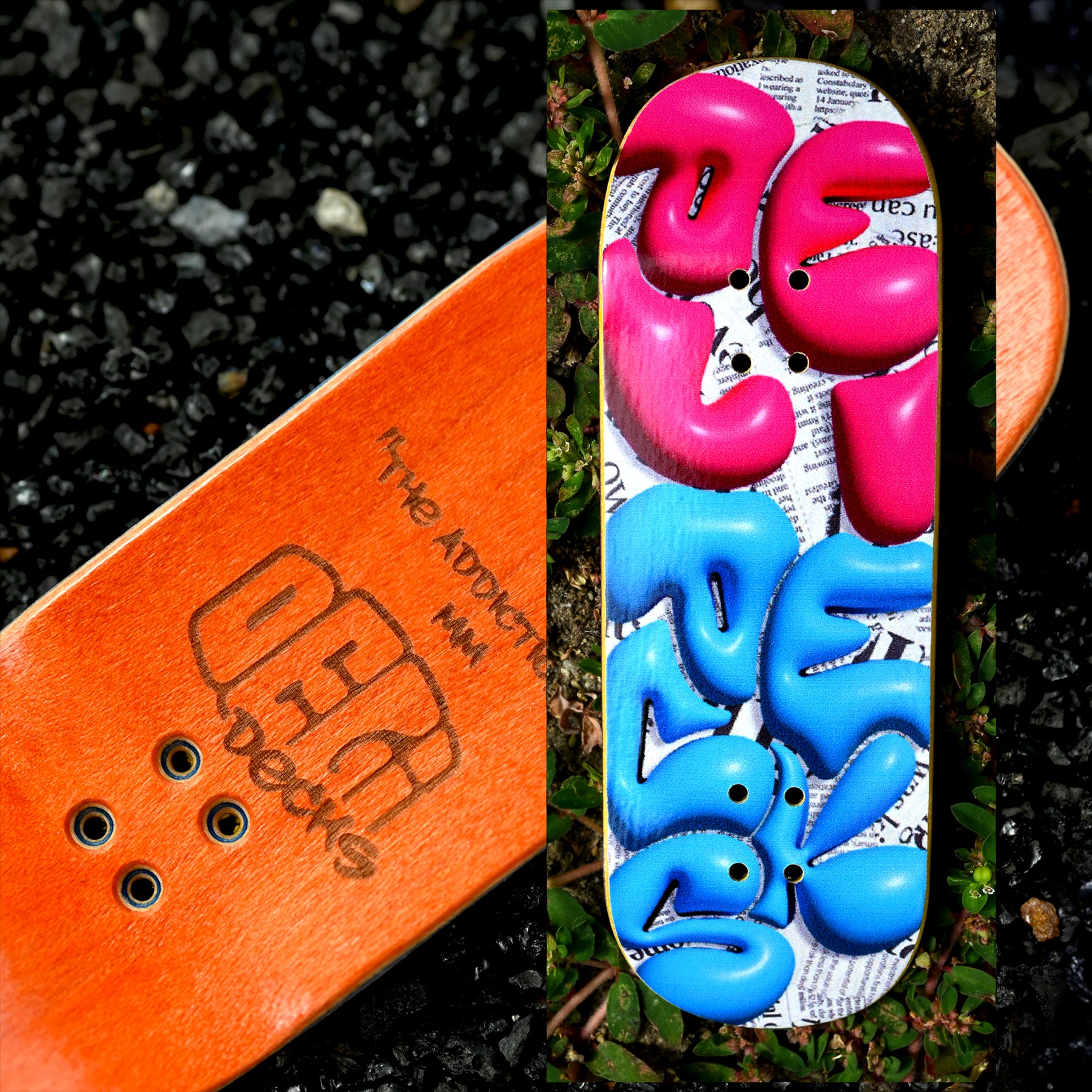 DeliDecks Fingerboard Deck - Premium Mini Skateboard for Tricks & Stunts | Perfect for Skateboarding Enthusiasts & Collectors | Great for Indoor Practice & Office Fun