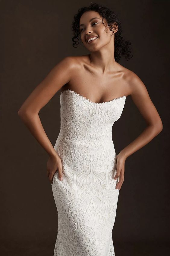 Willowby Yesenia Wedding Gown - Elegant Lace Bridal Dress for Bride, Perfect for Beach, Garden & Outdoor Ceremonies