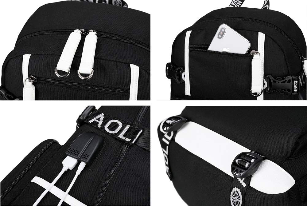 SAO Anime Sword Art Online Backpack - Lightweight Daypack for School, College, Travel & Cosplay | Durable Bookbag with Shoulder Straps for Students & Gamers