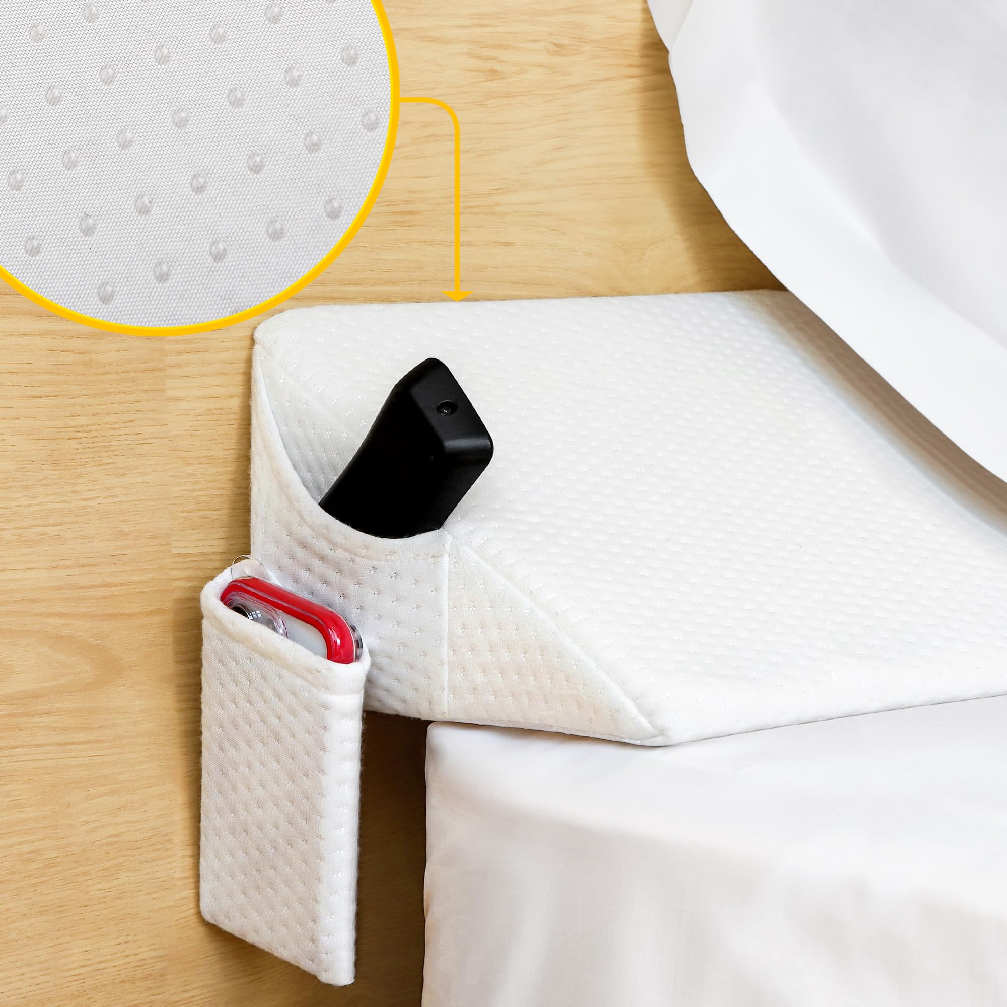 **InnoCo Bed Wedge Pillow - Non-Slip Headboard Gap Filler for Twin/Twin XL Mattress (39