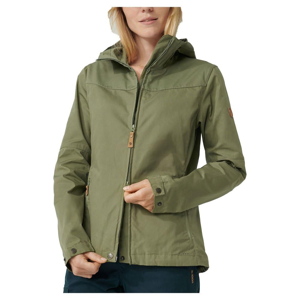 Fjallraven Stina Jacket for Women - Waterproof Outdoor Windbreaker with Hood - Perfect for Hiking, Camping & Travel