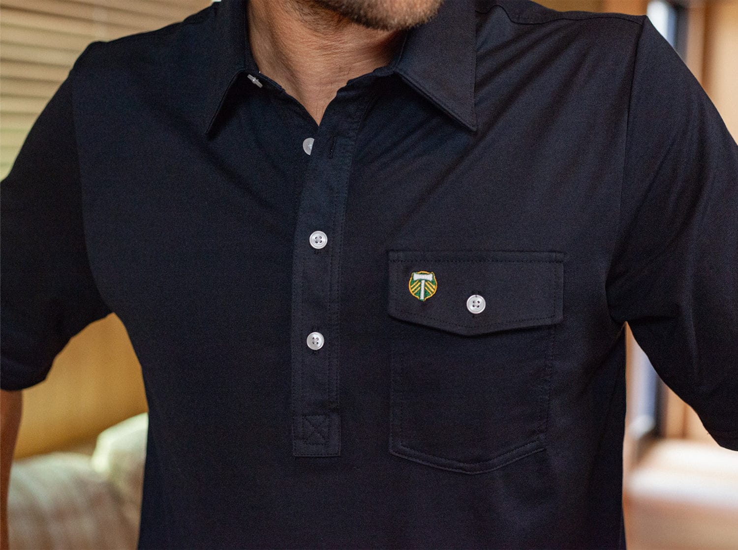Portland Timbers Performance Players Shirt - Black Soccer Jersey with Axe Logo | Perfect for Matchdays, Training & Fan Support
