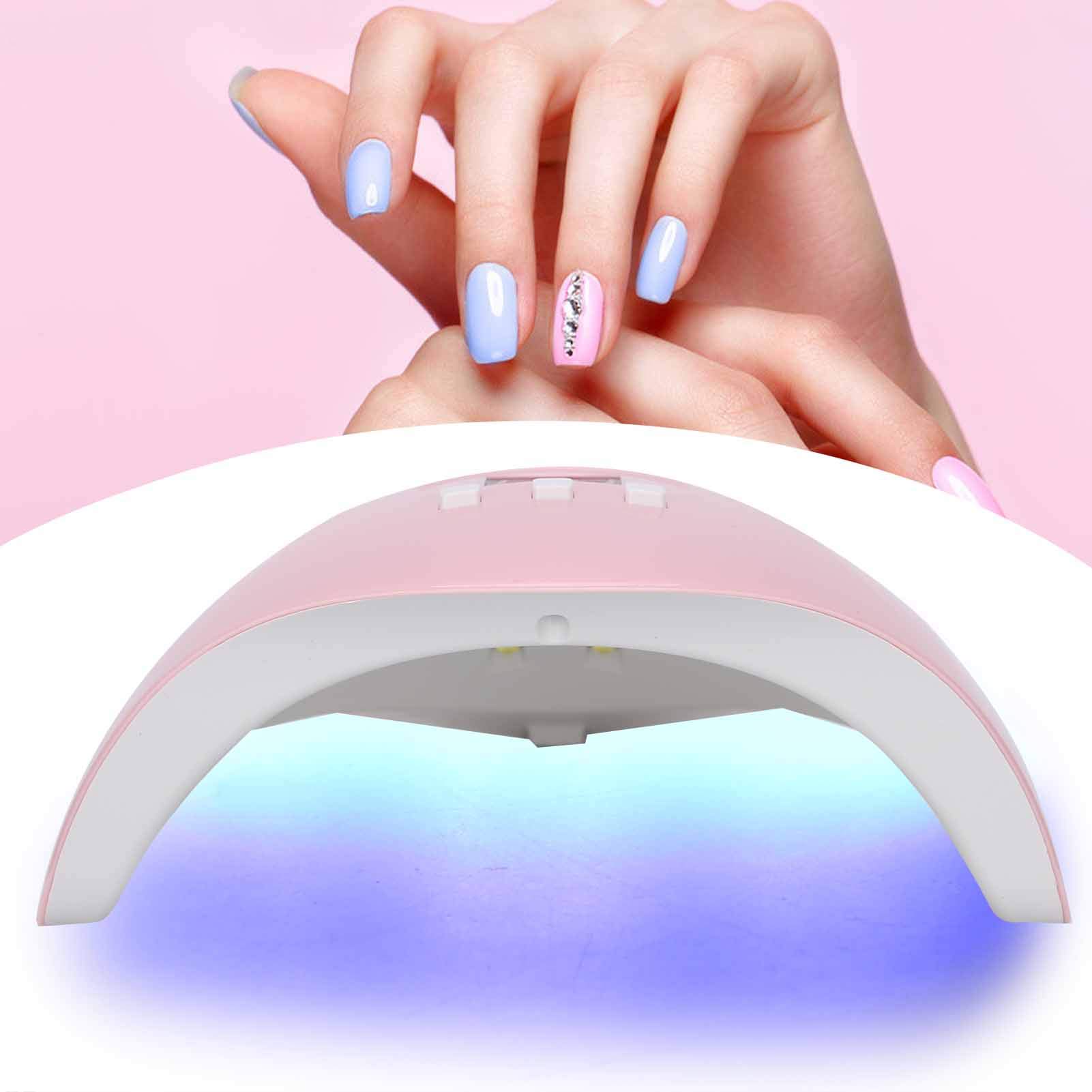 UV LED Nail Gel Polish Kit with Intelligent Curing Lamp - Professional Salon Quality Manicure Set for Nail Artists & DIY Enthusiasts | Perfect for Valentine's Day Gifts, Home Use & Nail Salon Business