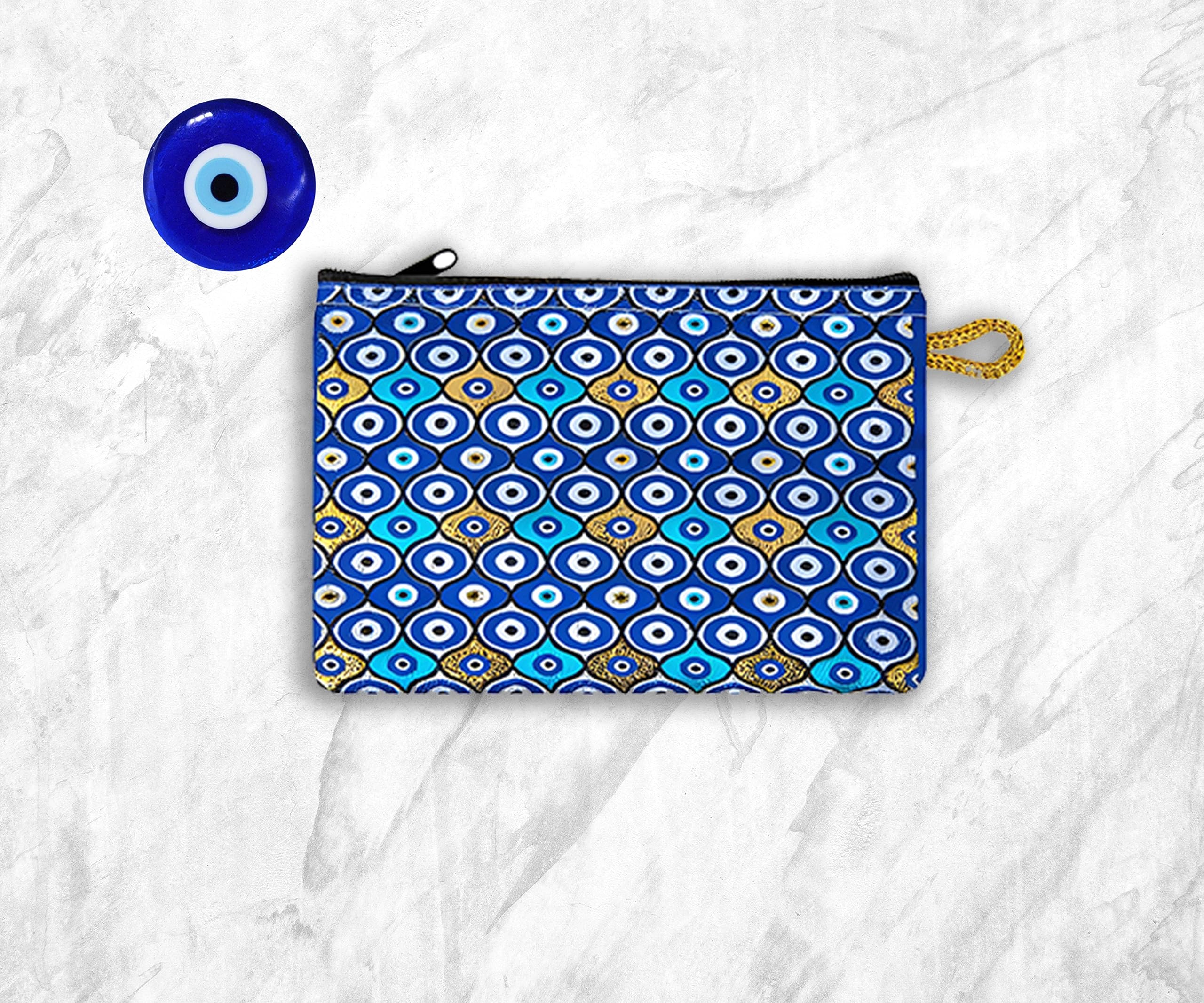 Authentic Turkish Woven Purse for Women - Stylish Patterned Zipper Pouch with Keyring, Perfect as Coin Wallet, Makeup Bag & Hip Purse | Great for Travel, Shopping & Everyday Use