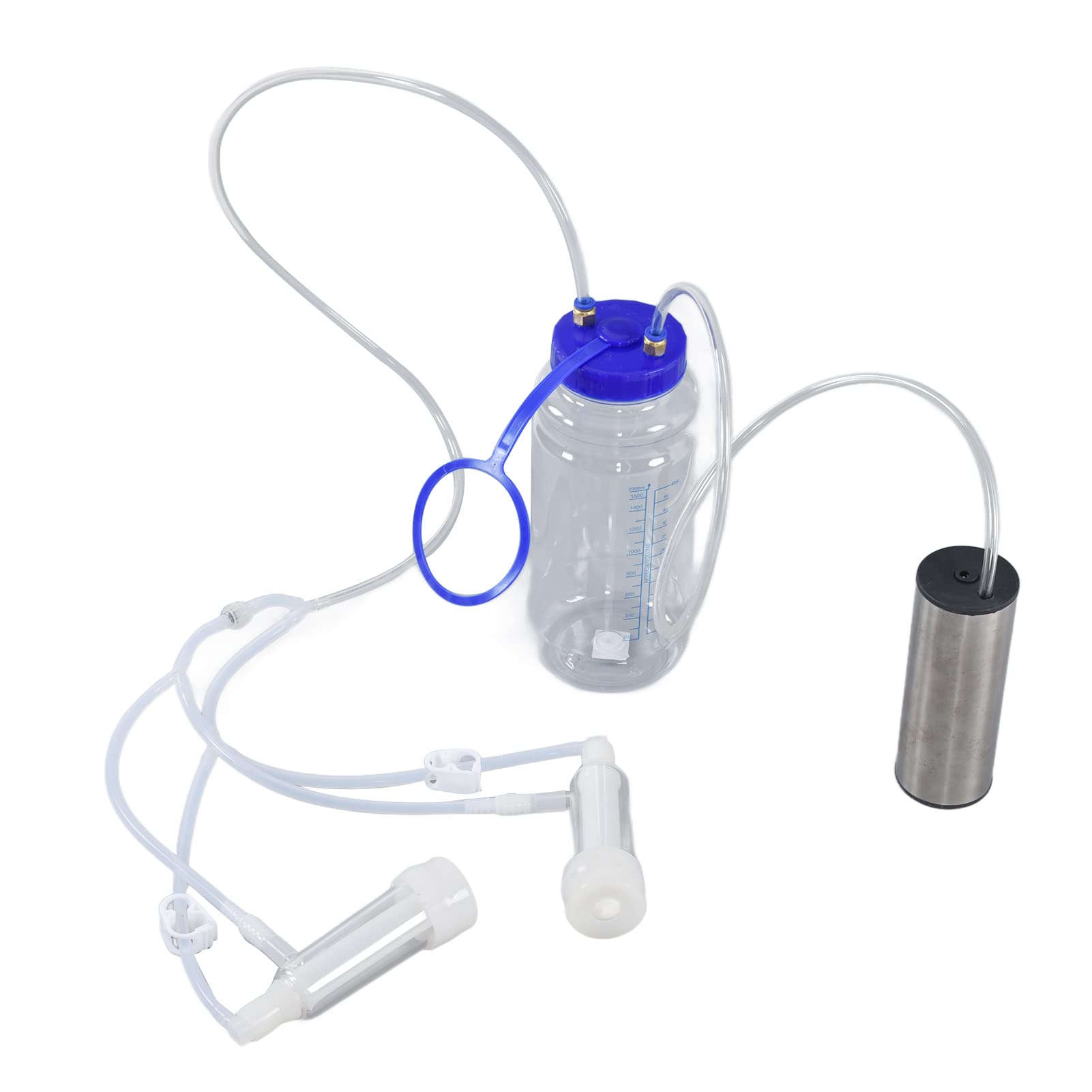 Atyhao Portable Electric Milking Machine Kit for Goats, Cows & Sheep - 100-240V Household Mini Milker - Perfect for Small Farms, Homesteads & Dairy Enthusiasts