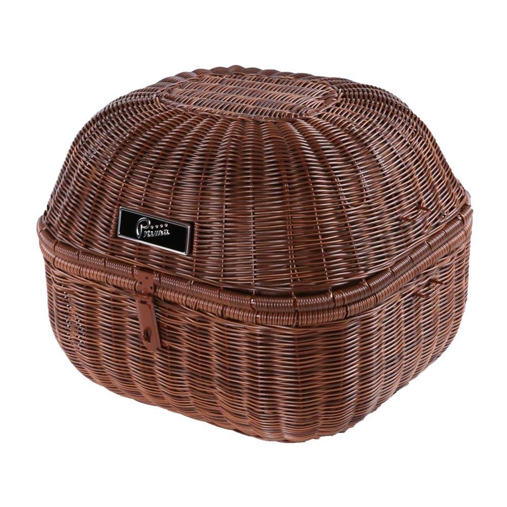 Prima Universal Rear Bike Basket - Round Shape with Removable Liner | Perfect for Groceries, Picnics & Commuting | Fits Most Bicycles