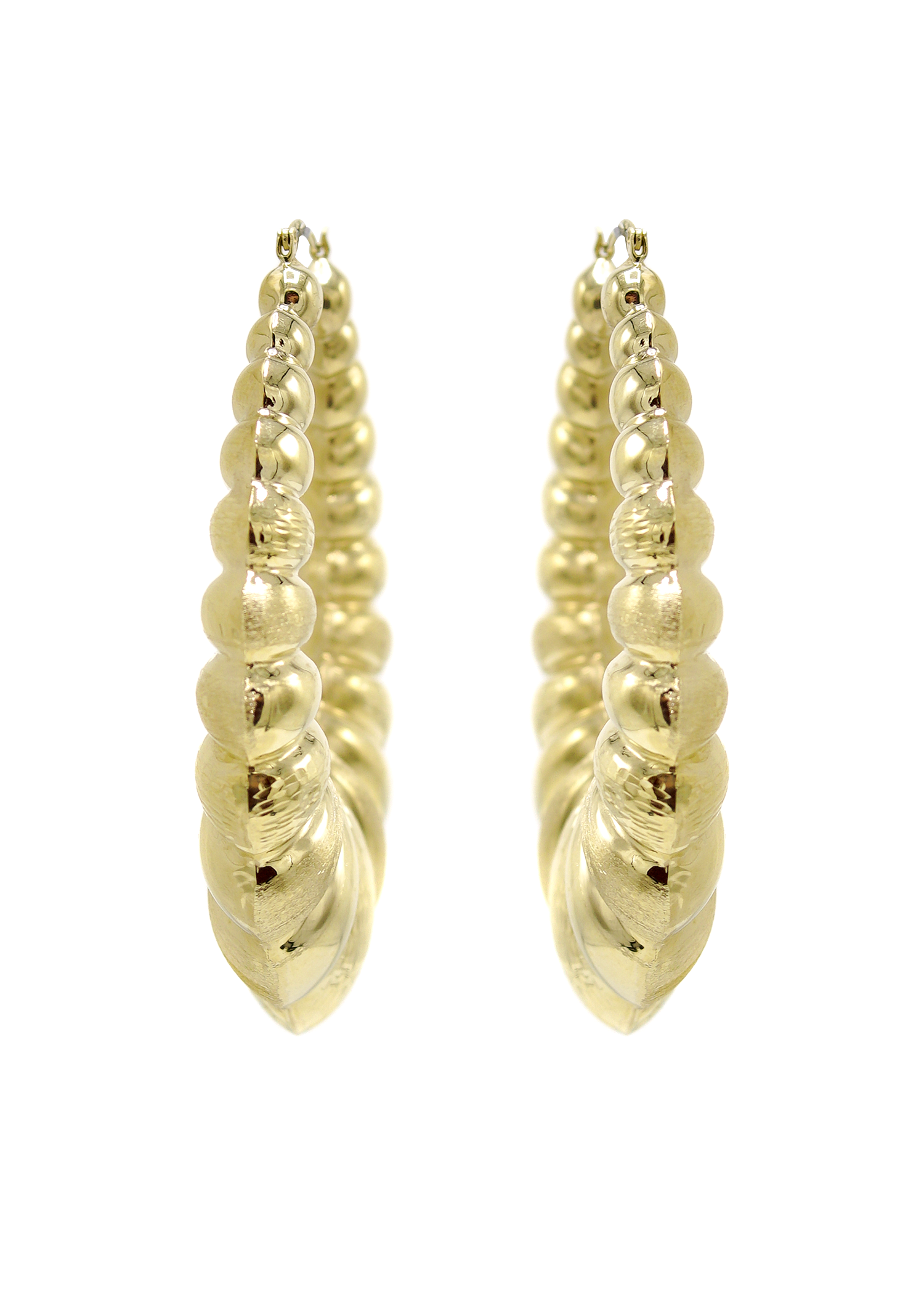 10K Gold Hoop Earrings for Women - Adjustable Size (14K, 18K Options) | Elegant Everyday Jewelry for Work, Date Night & Special Occasions
