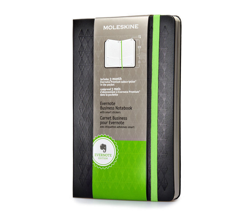 Moleskine Evernote Business Notebook with Smart Stickers - Extra Large Hardcover Journal for Professionals | Perfect for Meetings, Note-Taking & Productivity Tracking