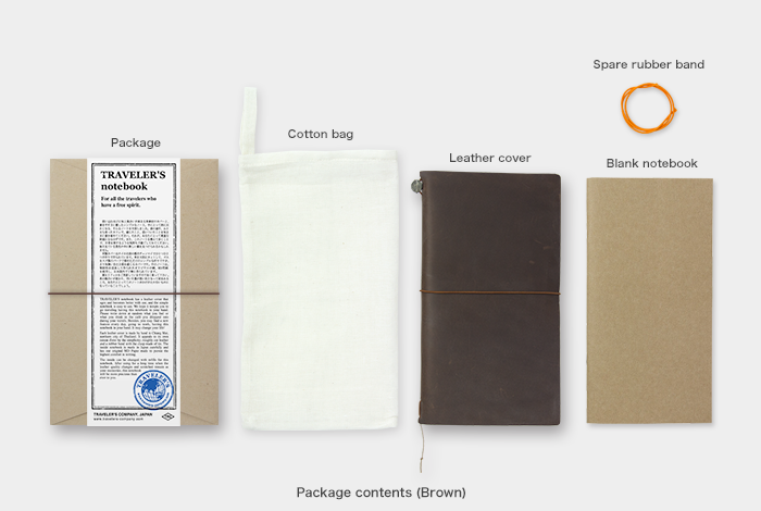 Traveler's Notebook Starter Kit - Regular Size Brown Leather Journal for Writing, Sketching & Travel | Perfect for Journaling, Bullet Planning & Adventure Scrapbooking