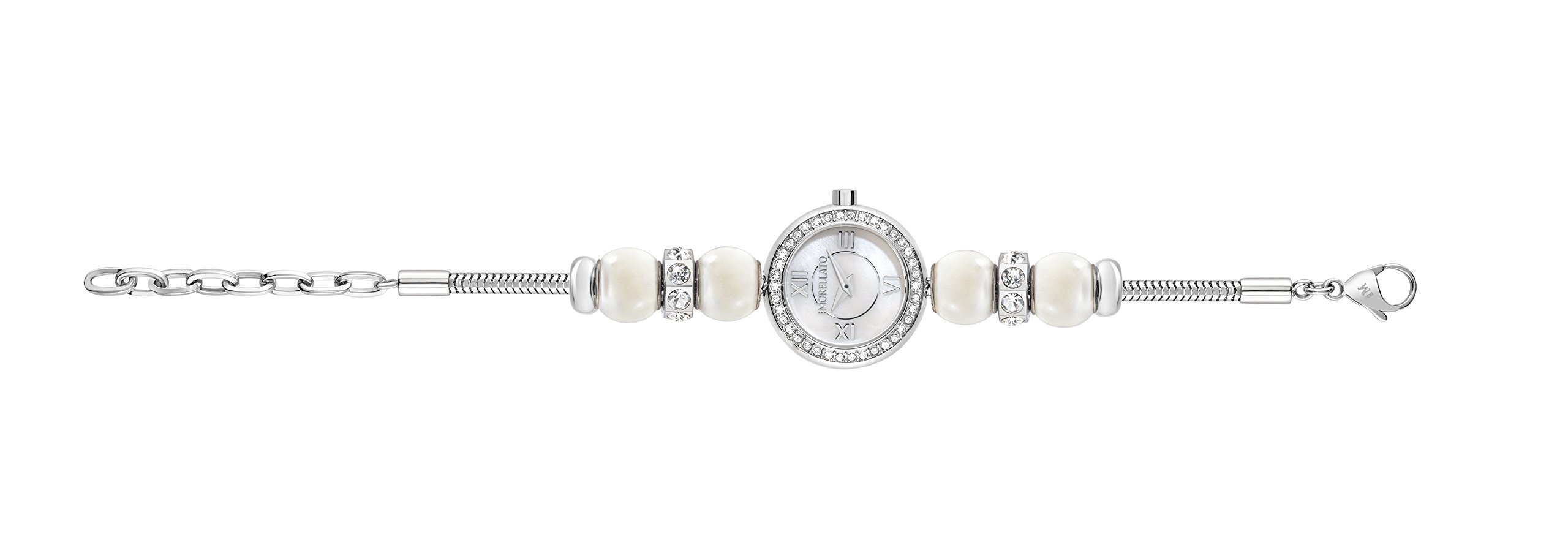 MORELLATO Women's Watch Drops - R0153122520 | Elegant Stainless Steel Bracelet Watch with Crystal Accents | Perfect for Office, Party & Everyday Wear