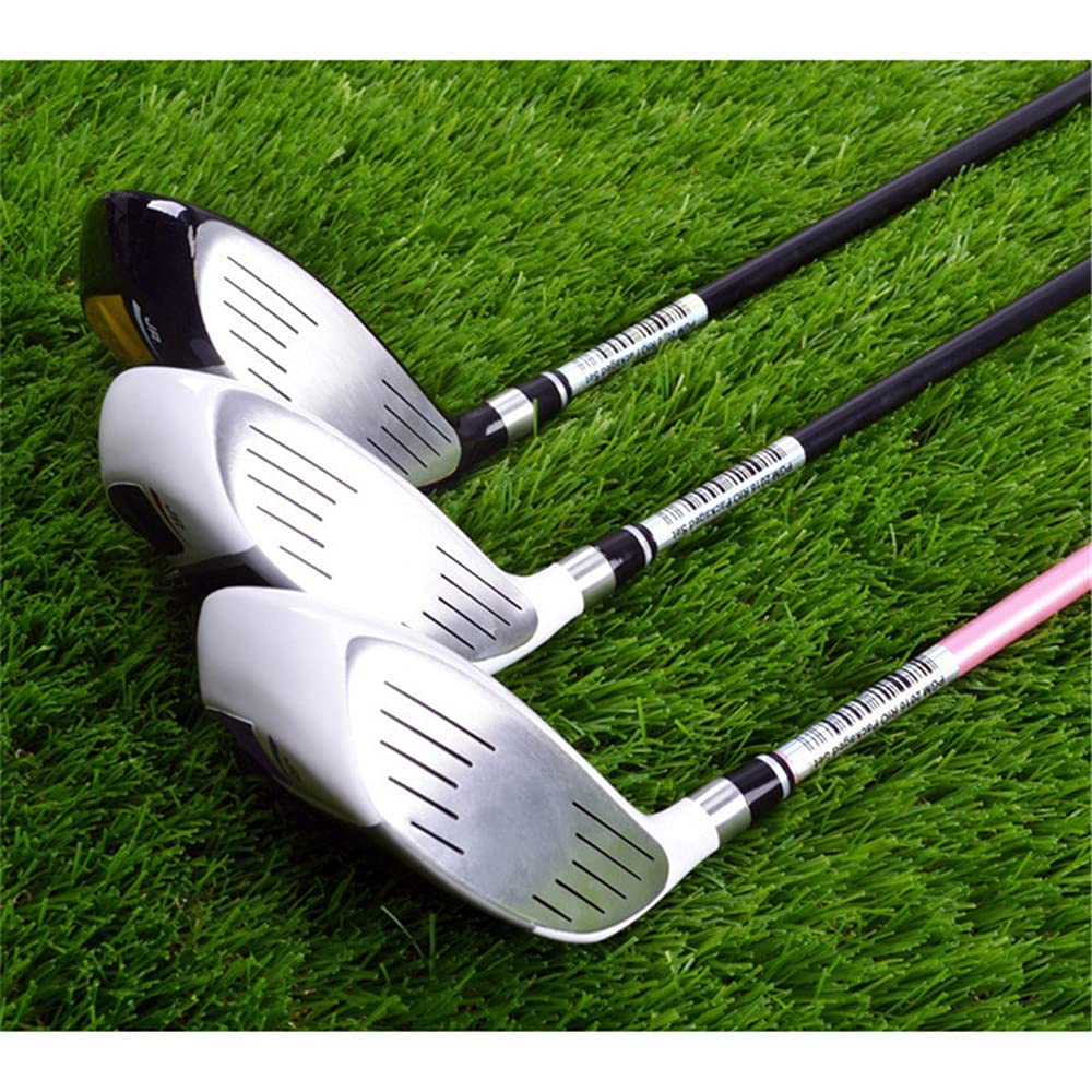 **Junior Golf Club Set for Kids Ages 3-12 - 32''-36'' Wood Driver & Putter for Boys & Girls (White & Pink, 34'' for 6-8Y) - Perfect for Backyard Practice, Driving Range & Junior Golf Tournaments**