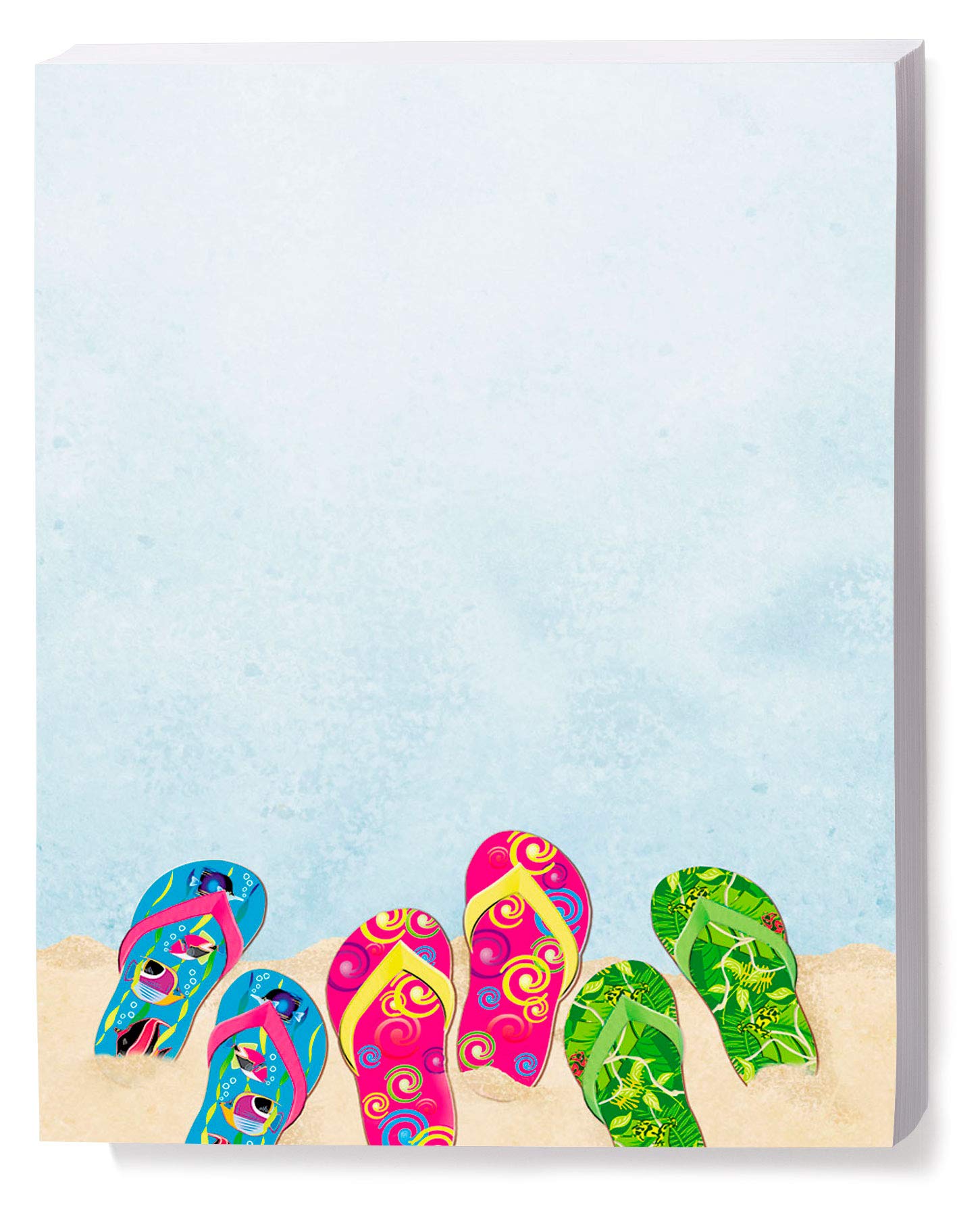 Premium Beach-Themed Stationery Set - 100 Sheets of Elegant 8.5 x 11 Letterhead, Cards & Invitations | Decorative Printer Paper for Summer Parties, Wedding Stationery & Creative Projects