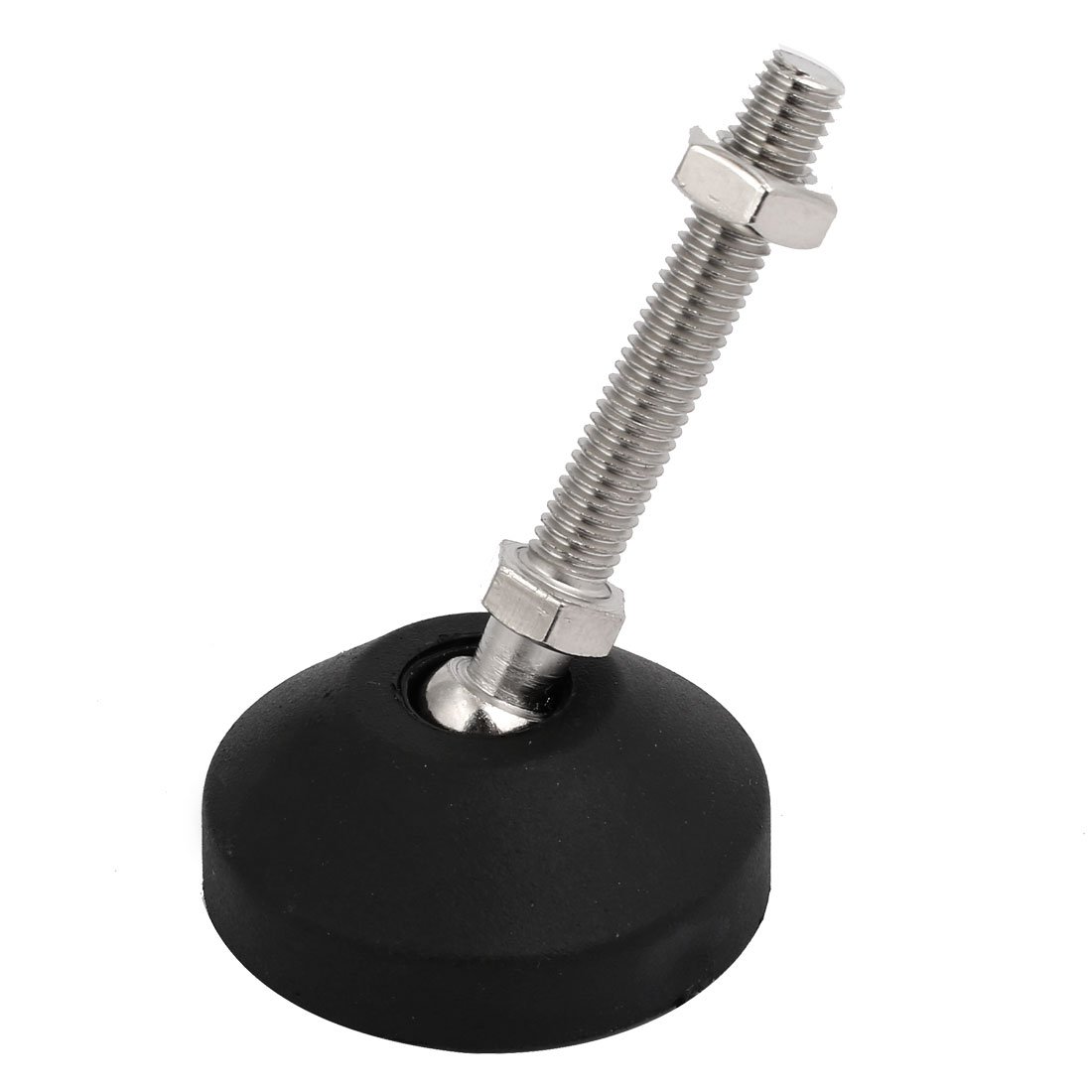 Adjustable M8 Furniture Chair Table Plastic Foot Pads with Hex Nut (4pcs) - Model F6511XIII-4150GK - Perfect for Office, Home, and Outdoor Furniture Leveling