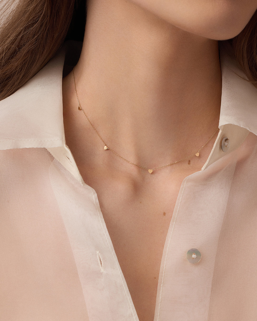 14K Gold Amour Necklace for Women - Elegant Dainty Heart Pendant Necklace - Perfect Gift for Valentine's Day, Anniversary & Special Occasions