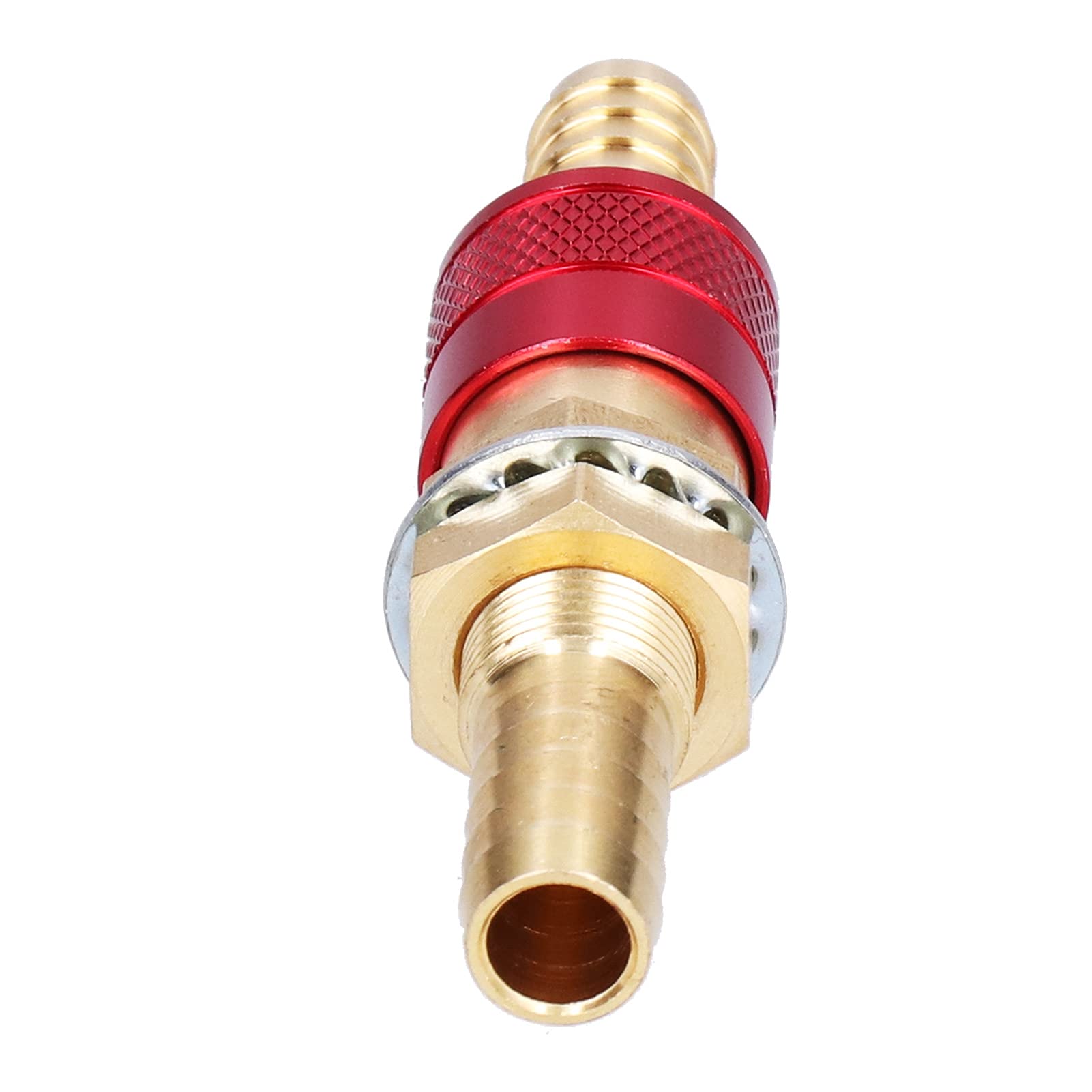 Brass M10 Quick Connector for TIG Welding Torch - Red