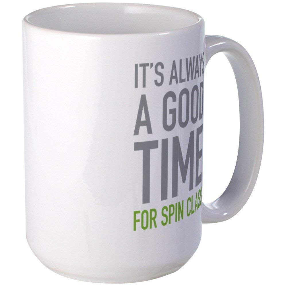 11oz Ceramic Coffee Mug - Insulated Spin Class Travel Mug for Hot & Cold Drinks - Perfect for Gym, Office, and Commuting